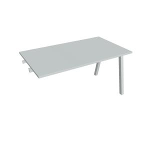 Rokovací stôl UNI A, k pozdĺ. reťazeniu, 140x75,5x80 cm, sivá/sivá