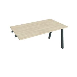 Rokovací stôl UNI A, k pozdĺ. reťazeniu, 140x75,5x80 cm, agát/čierna
