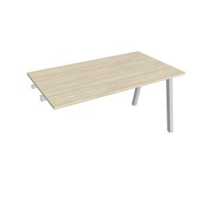 Rokovací stôl UNI A, k pozdĺ. reťazeniu, 140x75,5x80 cm, agát/sivá