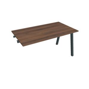 Rokovací stôl UNI A, k pozdĺ. reťazeniu, 140x75,5x80 cm, orech/čierna