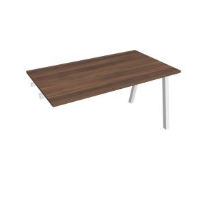 Rokovací stôl UNI A, k pozdĺ. reťazeniu, 140x75,5x80 cm, orech/biela