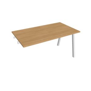 Rokovací stôl UNI A, k pozdĺ. reťazeniu, 140x75,5x80 cm, dub/biela