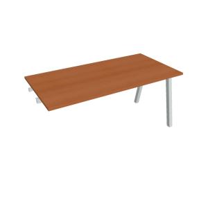 Rokovací stôl UNI A, k pozdĺ. reťazeniu, 160x75,5x80 cm, čerešňa/sivá