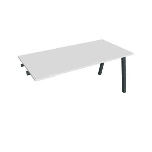 Rokovací stôl UNI A, k pozdĺ. reťazeniu, 160x75,5x80 cm, biela/čierna