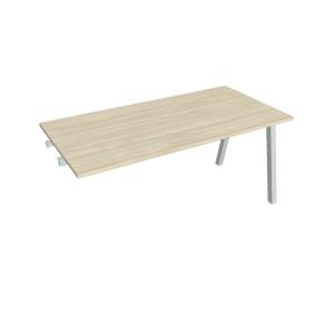 Rokovací stôl UNI A, k pozdĺ. reťazeniu, 160x75,5x80 cm, agát/sivá