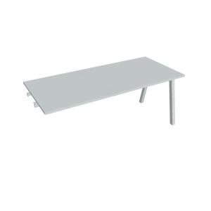 Rokovací stôl UNI A, k pozdĺ. reťazeniu, 180x75,5x80 cm, sivá/sivá