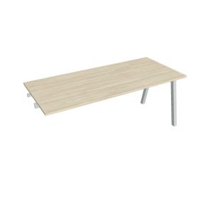Rokovací stôl UNI A, k pozdĺ. reťazeniu, 180x75,5x80 cm, agát/sivá