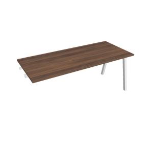 Rokovací stôl UNI A, k pozdĺ. reťazeniu, 180x75,5x80 cm, orech/biela