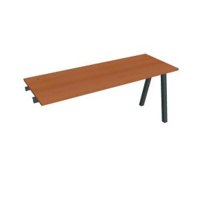 Pracovný stôl UNI A, k pozdĺ. reťazeniu, 160x75,5x60 cm, čerešňa/čierna
