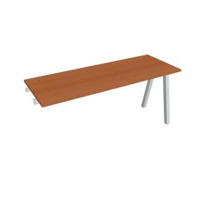 Pracovný stôl UNI A, k pozdĺ. reťazeniu, 160x75,5x60 cm, čerešňa/sivá