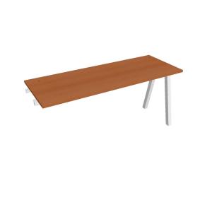 Pracovný stôl UNI A, k pozdĺ. reťazeniu, 160x75,5x60 cm, čerešňa/biela