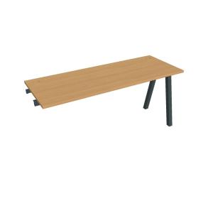 Pracovný stôl UNI A, k pozdĺ. reťazeniu, 160x75,5x60 cm, buk/čierna