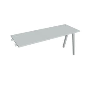 Pracovný stôl UNI A, k pozdĺ. reťazeniu, 160x75,5x60 cm, sivá/sivá