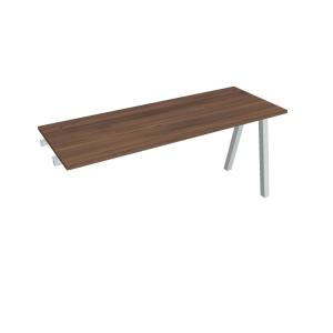 Pracovný stôl UNI A, k pozdĺ. reťazeniu, 160x75,5x60 cm, orech/sivá