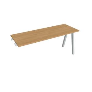 Pracovný stôl UNI A, k pozdĺ. reťazeniu, 160x75,5x60 cm, dub/sivá