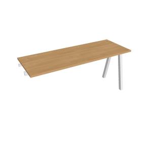 Pracovný stôl UNI A, k pozdĺ. reťazeniu, 160x75,5x60 cm, dub/biela