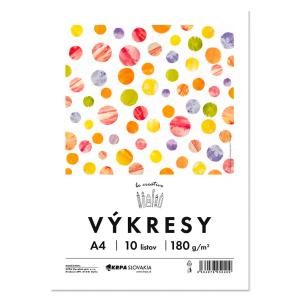 Výkresy, 180 g, A4, 10 ks