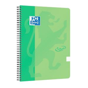 Blok Oxford Nordic Touch zelený, A4+, 70 listov, linajkový