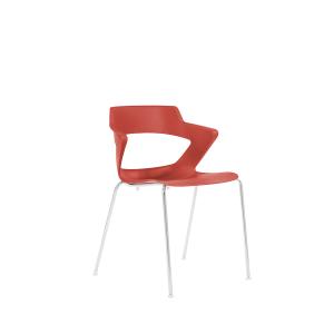 Jedálenská stolička Aoki, červená