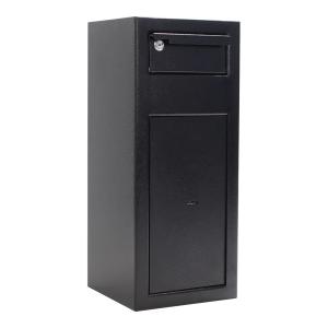 Nábytkový sejf Cashmatic 1, s vhadzovacím mechanizmom, na kľúč, čierny