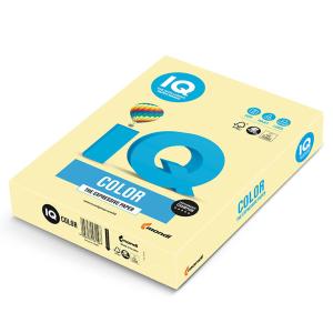 Farebný papier IQ color žltá pastelová YE23, A4 80g