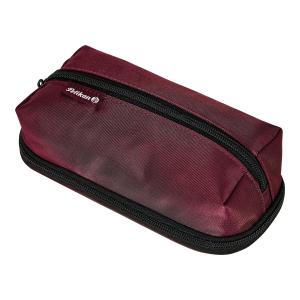 Puzdro Pelikan Quattro Twill 22,3x11x7cm červené