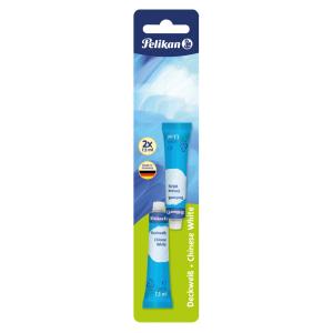 Temperová farba beloba Pelikan 7,5ml 2 ks v blistri