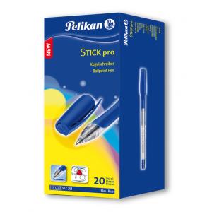 Guľôčkové pero Pelikan Stick Pro K91 20 ks v bal. modré