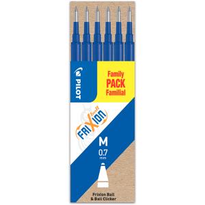 Náhradná náplň do gumovacieho rollera PILOT Frixion 0,7 mm modrá, 6 ks