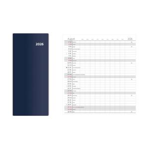 Diár vreckový Torino dvojtýždňový 8,5 x 15,4cm modrý 2026