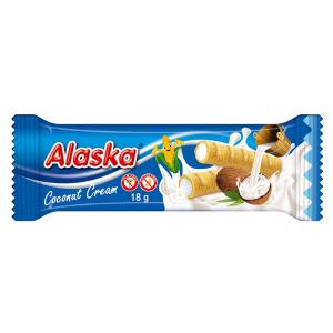 Trubičky Alaska plnené kokosovým krémom 18 g