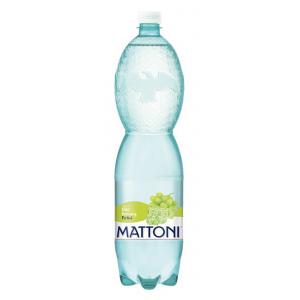 Minerálna voda MATTONI ochutená - biele hrozno sýtená 6x1,5l