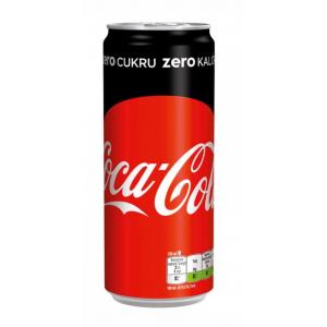 Coca Cola Zero plechovka 24 x 0,33 ℓ