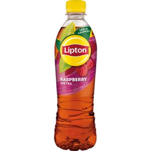 Čierny ľadový čaj Lipton malina 12 x 0,5 ℓ