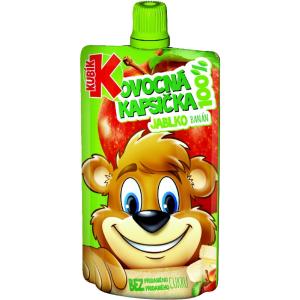 KUBÍK 100 % Ovocná kapsička banán a jablko 100 g