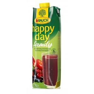 Džús HAPPY DAY Multivitamín red fruit 100% 1L