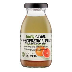 ZDRAVO šťava 100% grapefruitová-jablková 10x0,2l NEVRATNÉ SKLO