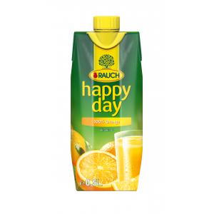 Džús Happy Day Pomaranč 100% 0,5l