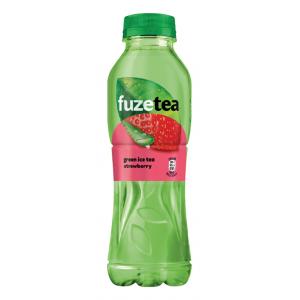 Zelený ľadový čaj FUZETEA Aloe vera a jahoda 12x0,5l