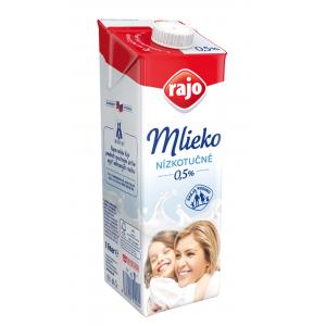 Trvanlivé mlieko RAJO nízkotučné 0,5% 1 ℓ