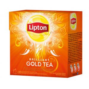 Čaj Lipton čierny Gold tea Brilliant pyramídy 36g