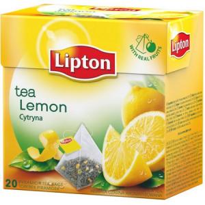 Čaj Lipton čierny Citrón pyramídy 34g