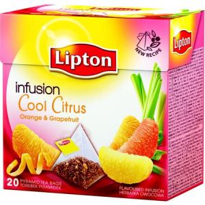 Čaj Lipton ovocný Infusion Fruit Cool Citrus pyramídy 48g
