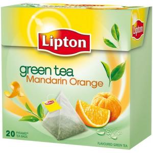 Čaj Lipton zelený Mandarin Orange pyramídy 36g