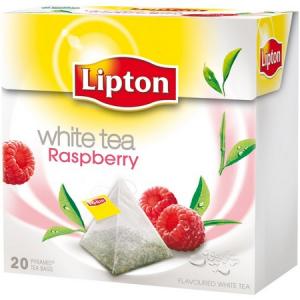 Čaj Lipton biely Raspberry pyramídy 30g