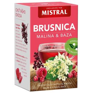 Čaj MISTRAL ovocný Brusnica, malina a baza čierna 40g