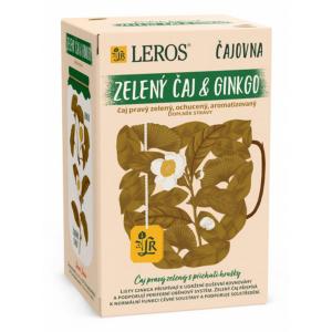 Čaj LEROS Čajovňa zelený čaj & ginkgo 20 x 2 g