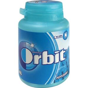 Žuvačky Orbit Wrigley`s Peppermint dražé 64 g dóza