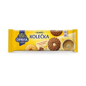 Zlaté kolieska maslové v mliečnej čokoláde s kokosom 146 g