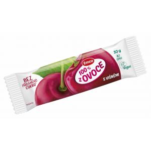 Tyčinka EMCO 100% z ovocia 30g s višňami